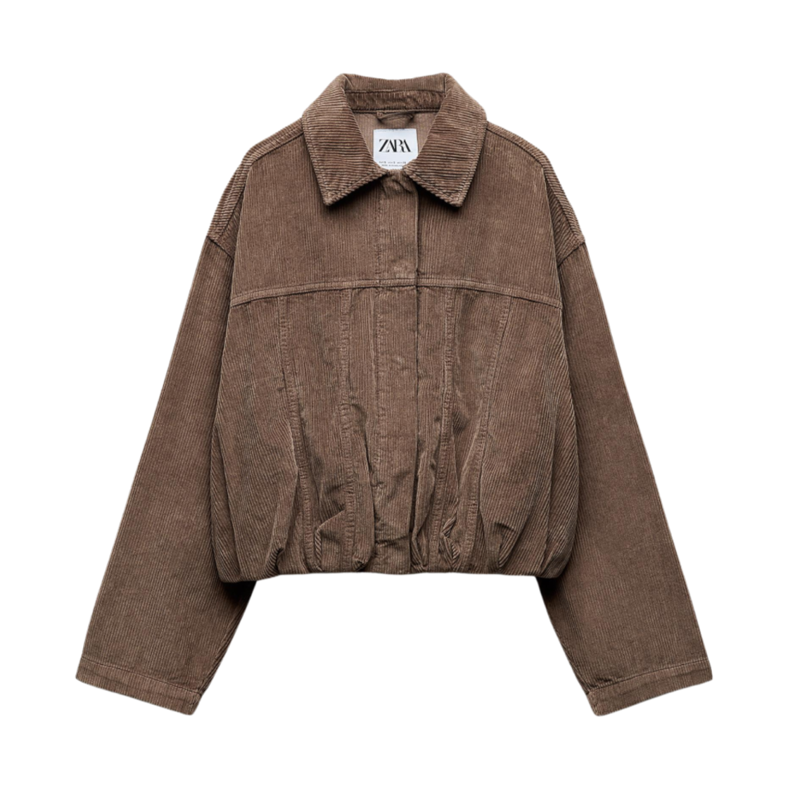 (W) 자라 코듀로이 자켓 라이트 브라운((W) Zara Corduroy Jacket Light Brown) - 1
