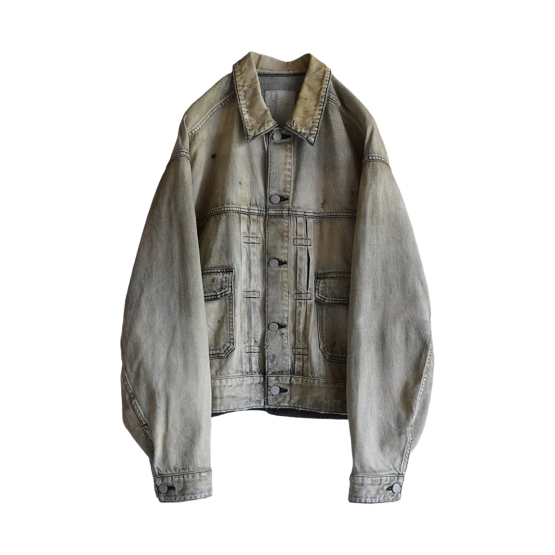 안셀름 크래시 데님 자켓 타입-2 블랙(Ancellm Crash Denim Jacket Type-2 Black)