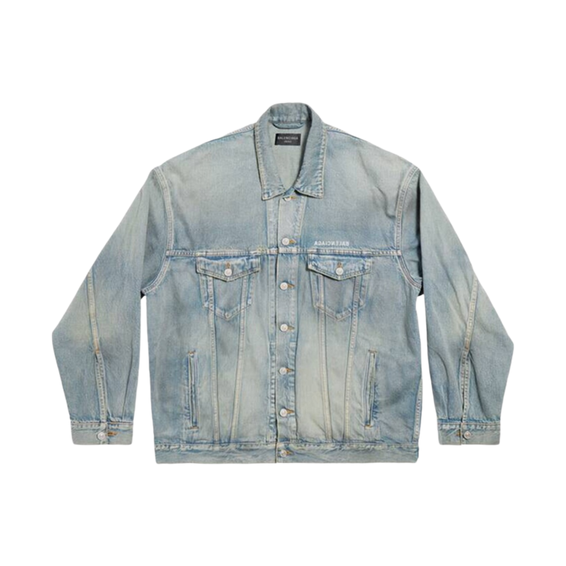 발렌시아가 미러 오버사이즈 자켓 라이트 블루(Balenciaga Mirror Oversized Jacket Light Blue) - 1