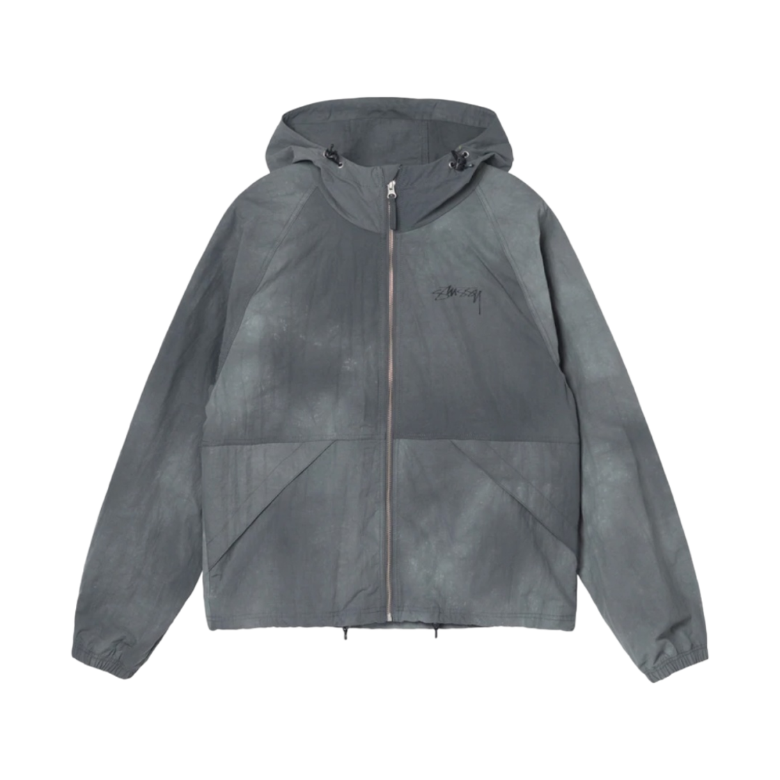 스투시 웨이브 다이 비치 쉘 자켓 그레이(Stussy Wave Dye Beach Shell Jacket Grey)