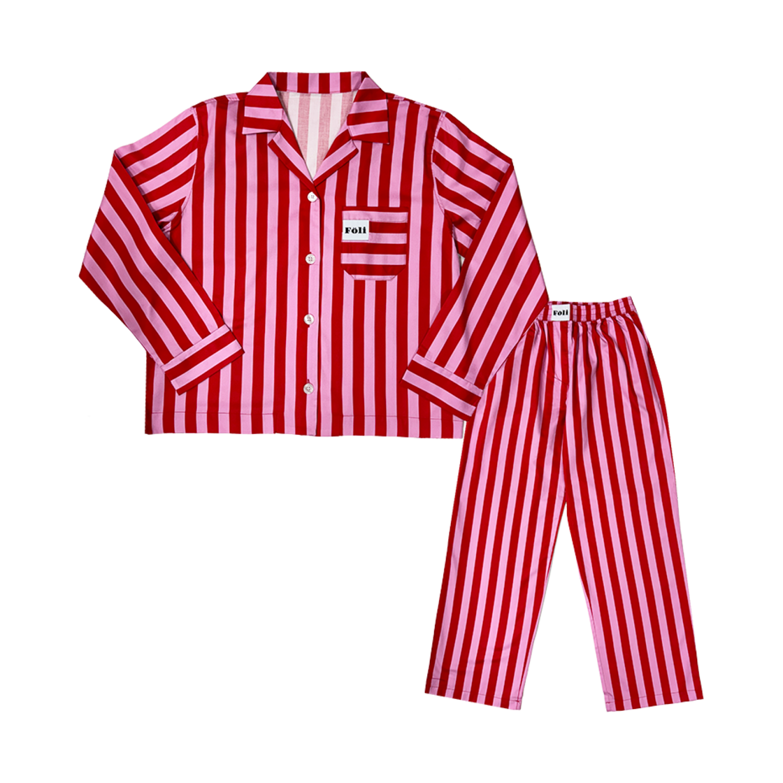 (Unisex) Valentine Red PJ Set (2pcs) Foli Unisex PJ Set 2pcs Valentine Red