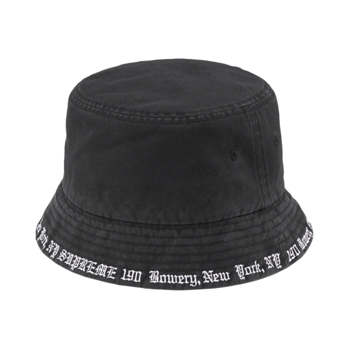 슈프림 자수 브림 크러셔 블랙 - 23SS