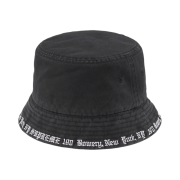 Supreme Embroidered Brim Crusher Black - 23SS