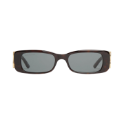 (W) Balenciaga Dynasty Rectangle Sunglasses Brown