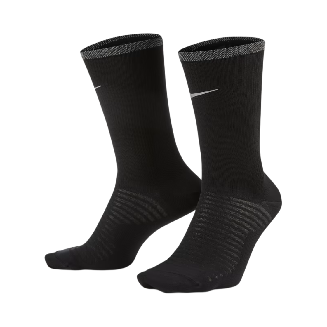 나이키 스파크 라이트웨이트 러닝 크루 삭스 블랙 리플렉트 실버 (국내 정식 발매 제품)(Nike Spark Lightweight Running Crew Socks Black Reflect Silver (Korean Ver.))