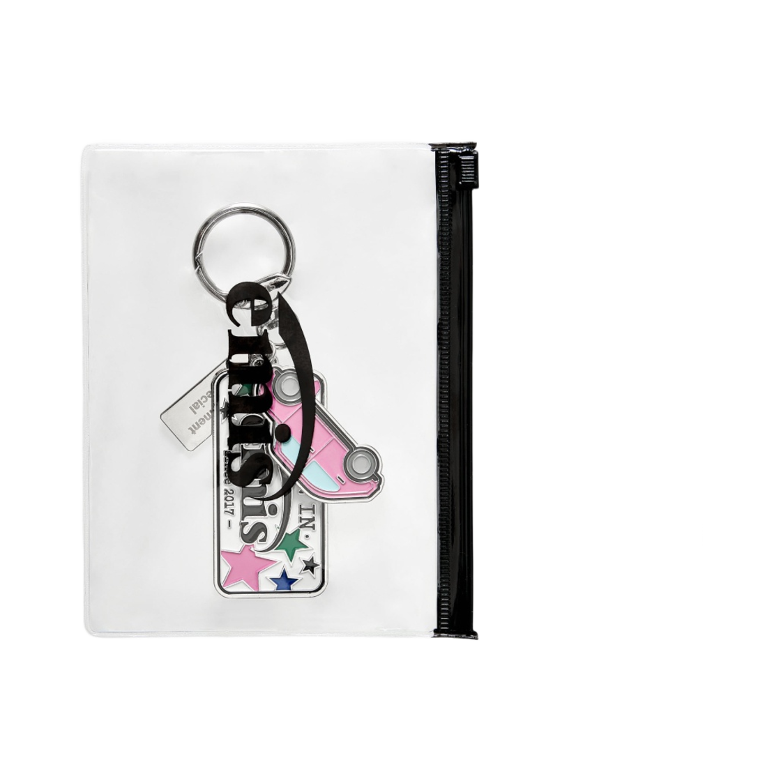 이미스 라이센스 플레이트 키링 핑크(Emis License Plate Keyring Pink) - 2