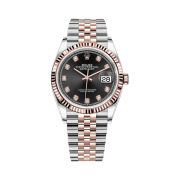 Rolex Datejust 36mm 126231 Bright Black Diamond-Set Jubilee