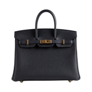 Hermes Birkin 25 Bag Togo & Gold Caban