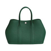 Hermes Garden Party 30 Bag Negonda & Palladium Vert Moyen