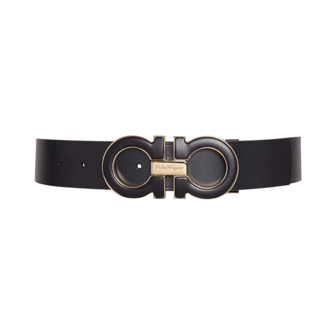 페라가모 어드저스터블 간치니 벨트 블랙(Ferragamo Adjustable Gancini Belt Black) - 1