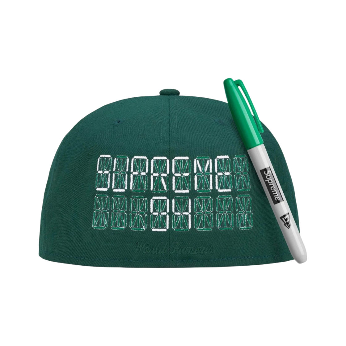 슈프림 샤피 박스로고 뉴에라 다크 그린 - 24SS(Supreme Sharpie Box Logo New Era Dark Green - 24SS) - 3