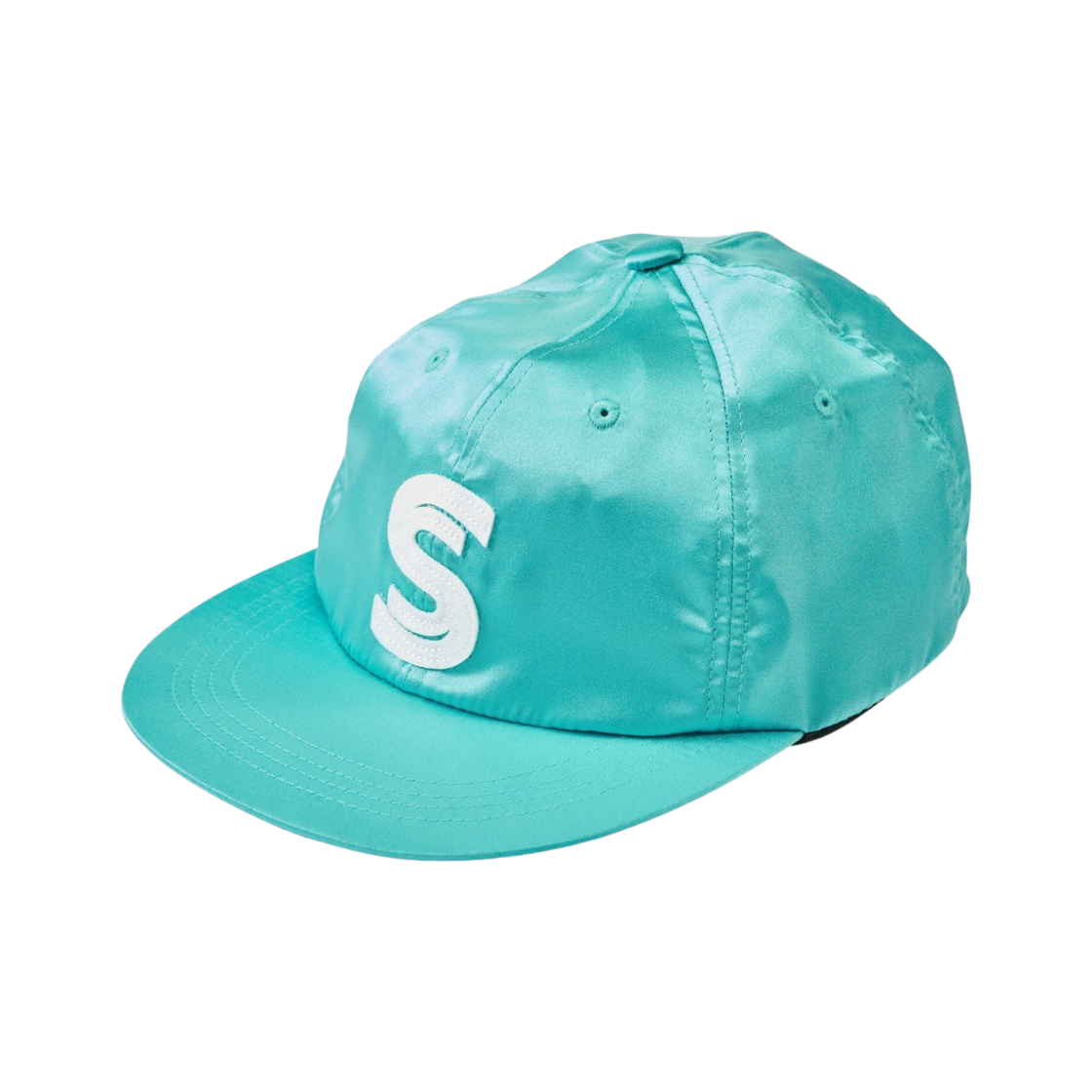 saf0084 Safarispot Emblem Patch Satin Cap Turquoise