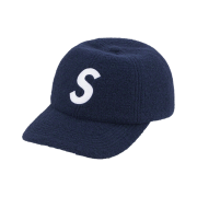 Supreme Boiled Wool S Logo 6-Panel Navy - 22FW