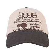 AEAE Web Logo 5pannel Cap Charcoal & Moca