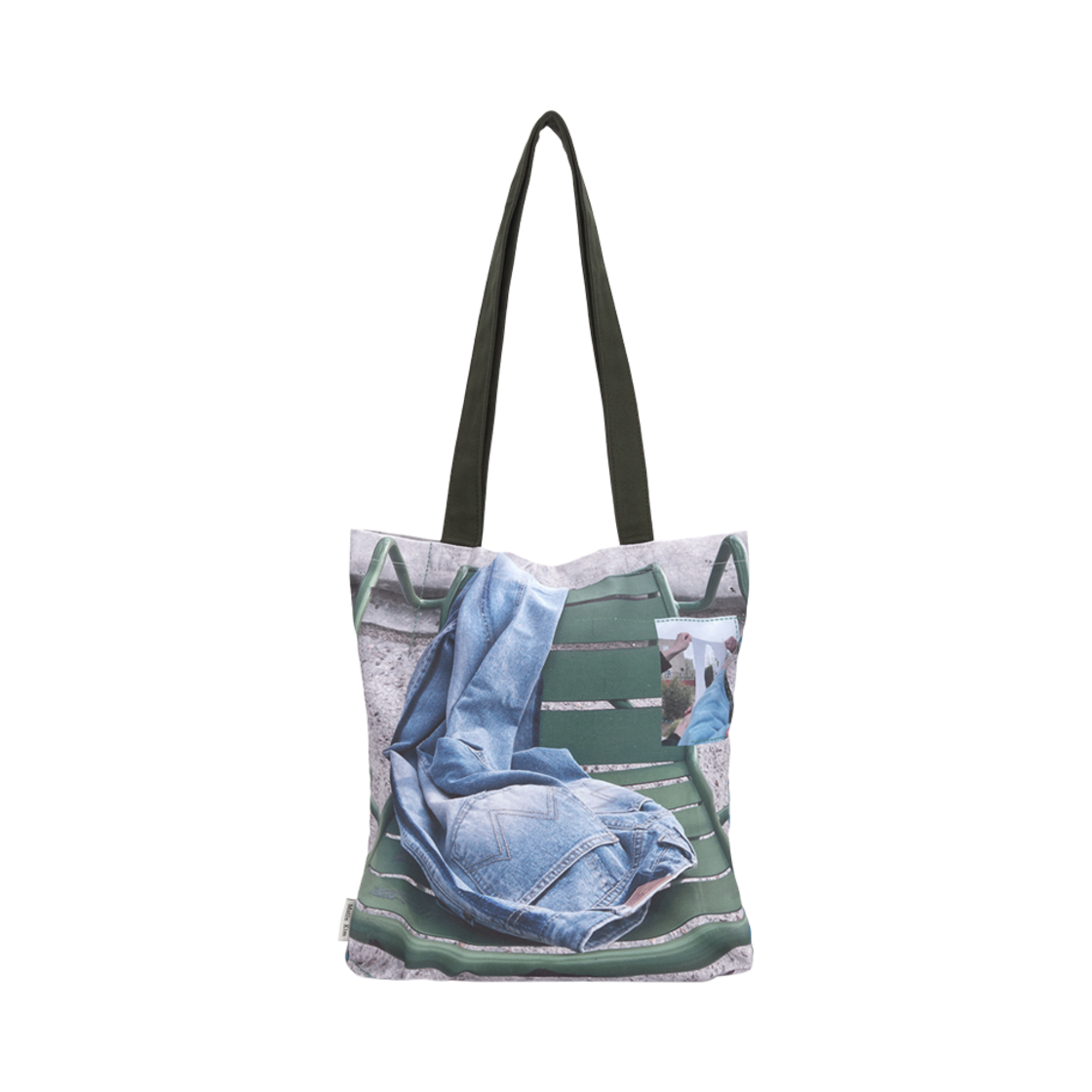 마뗑킴 포토그래피 미들 에코백 그린(Matin Kim Photography Middle Eco Bag Green) - 1