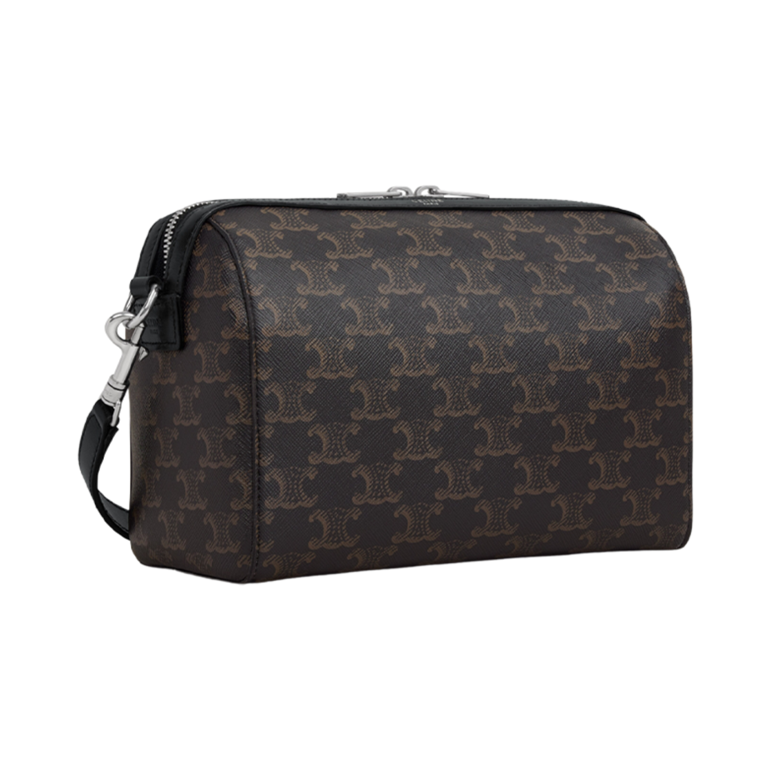 셀린느 미니 보스턴 트리옹프 캔버스 앤 카프스킨 블랙(Celine Mini Boston in Triomphe Canvas and Calfskin Black) - 2