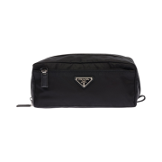 Prada Triangle Logo Pouch Black