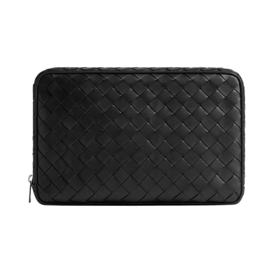 765804V2HL08803 Bottega Veneta Intrecciato Large Organizer Black