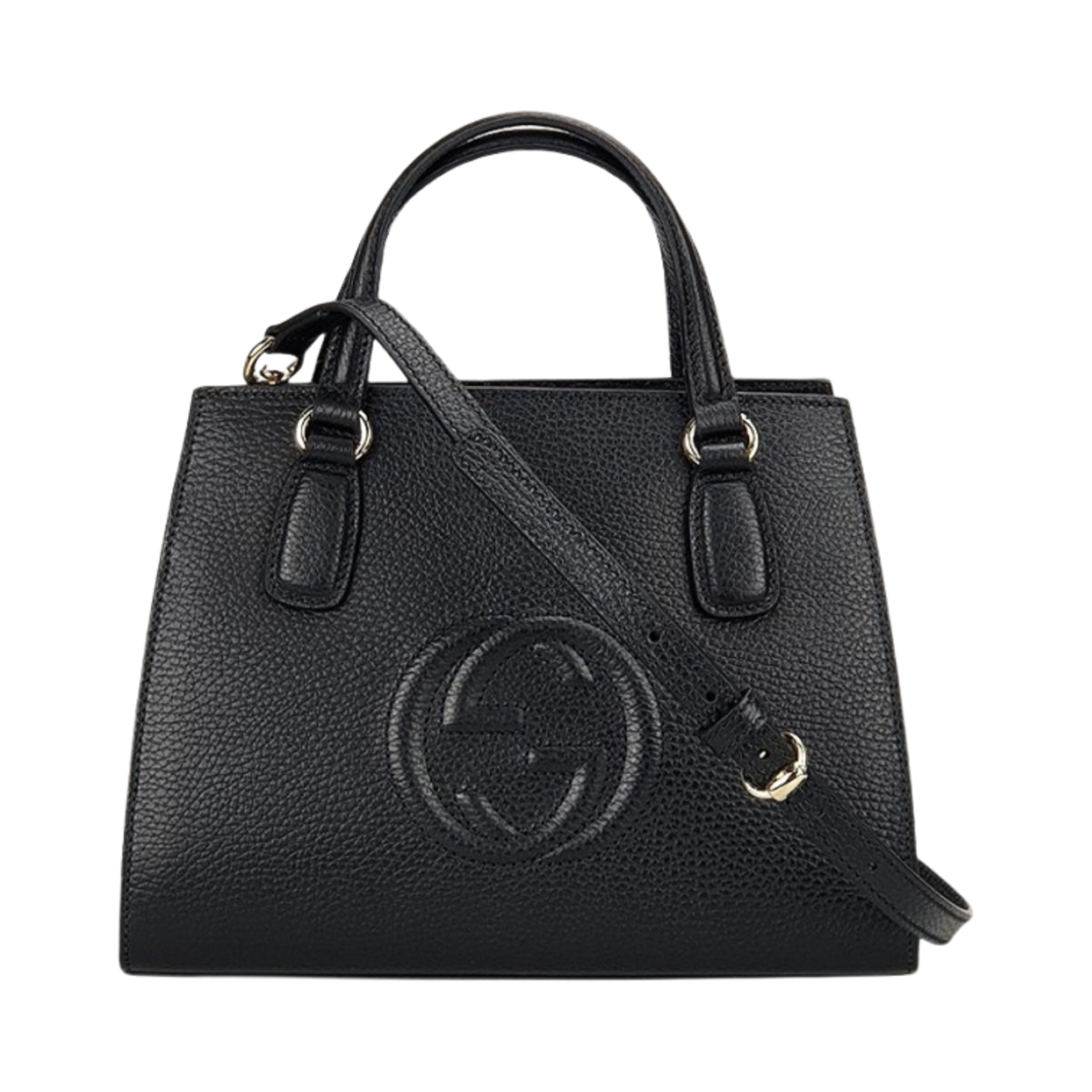607722-CAO0G-1000 Gucci Soho Top Handle Black
