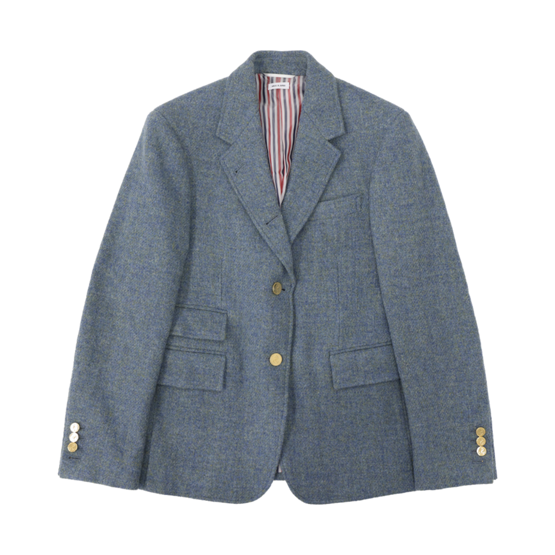 FBC775A [B등급] Thom Browne Vintage Harris Tweed Single Breasted Blazer - 대표 이미지 #1