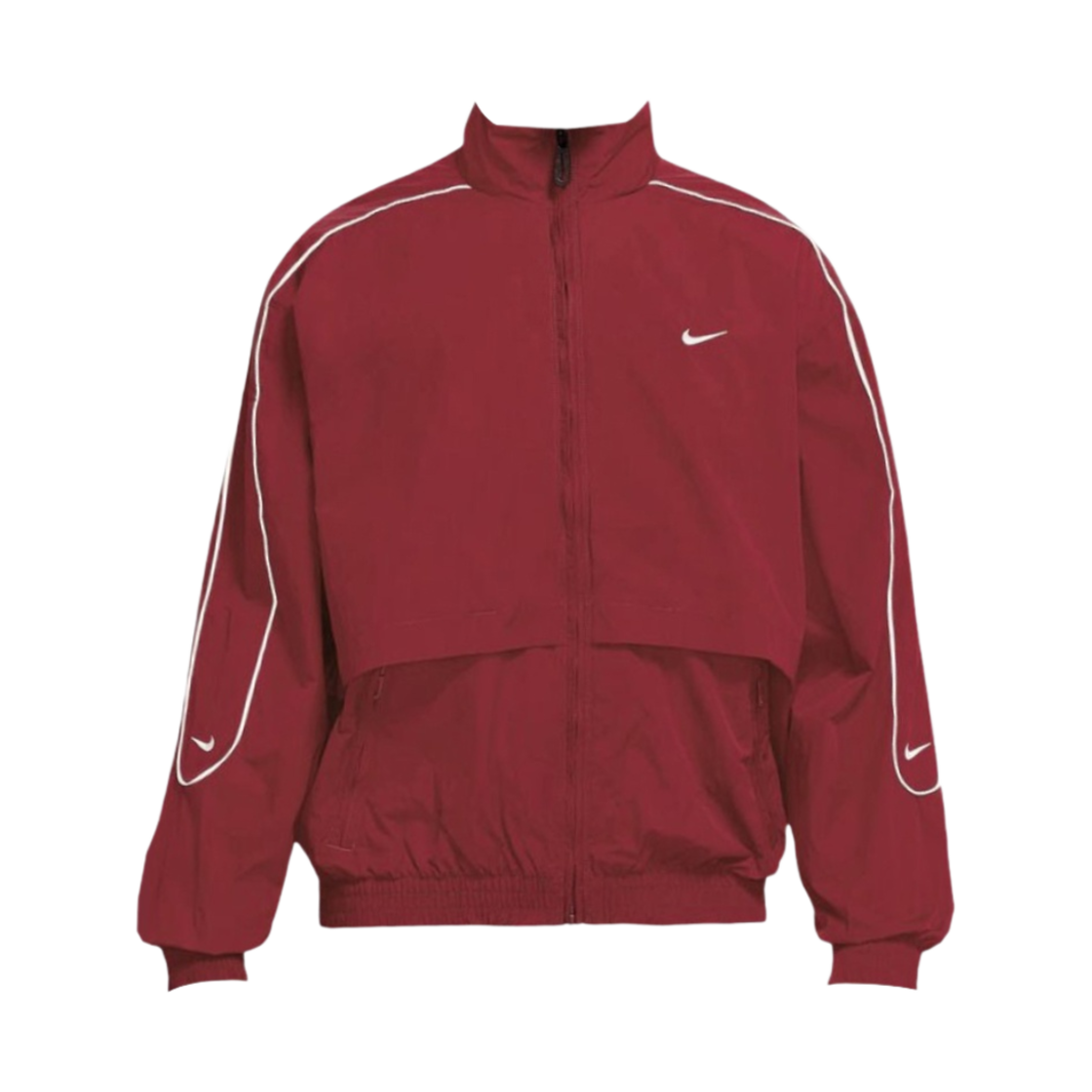 나이키 NSW 솔로 스우시 우븐 트랙 자켓 팀 레드 - US/EU(Nike NSW Solo Swoosh Woven Track Jacket Team Red - US/EU)