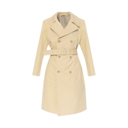 Lemaire Cotton Trench Coat Beige