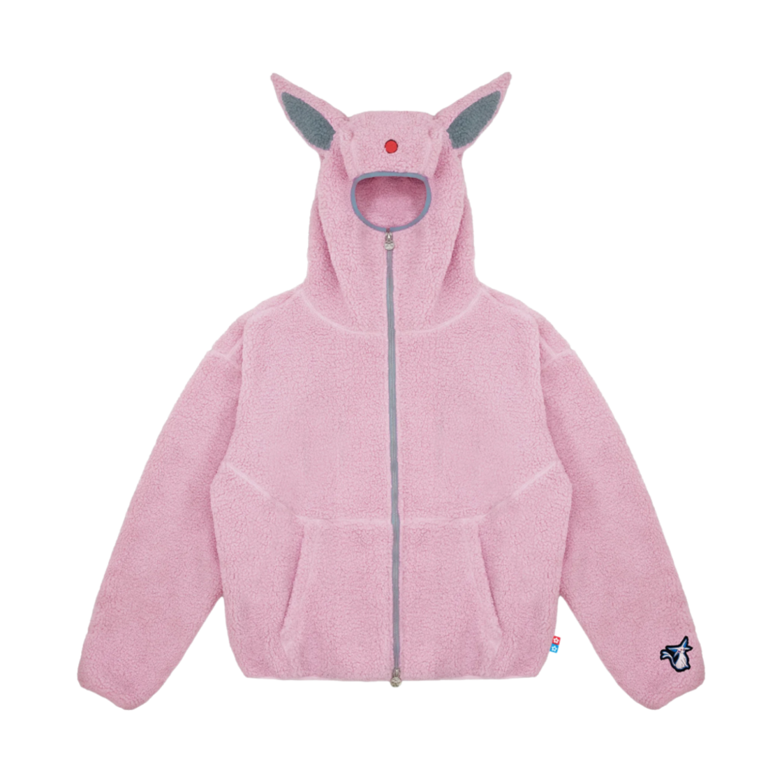 반디 더 핑크 x 포켓몬 에브이 플리스 자켓 핑크(Vandy The Pink x Pokemon Espeon Fleece Jacket Pink)