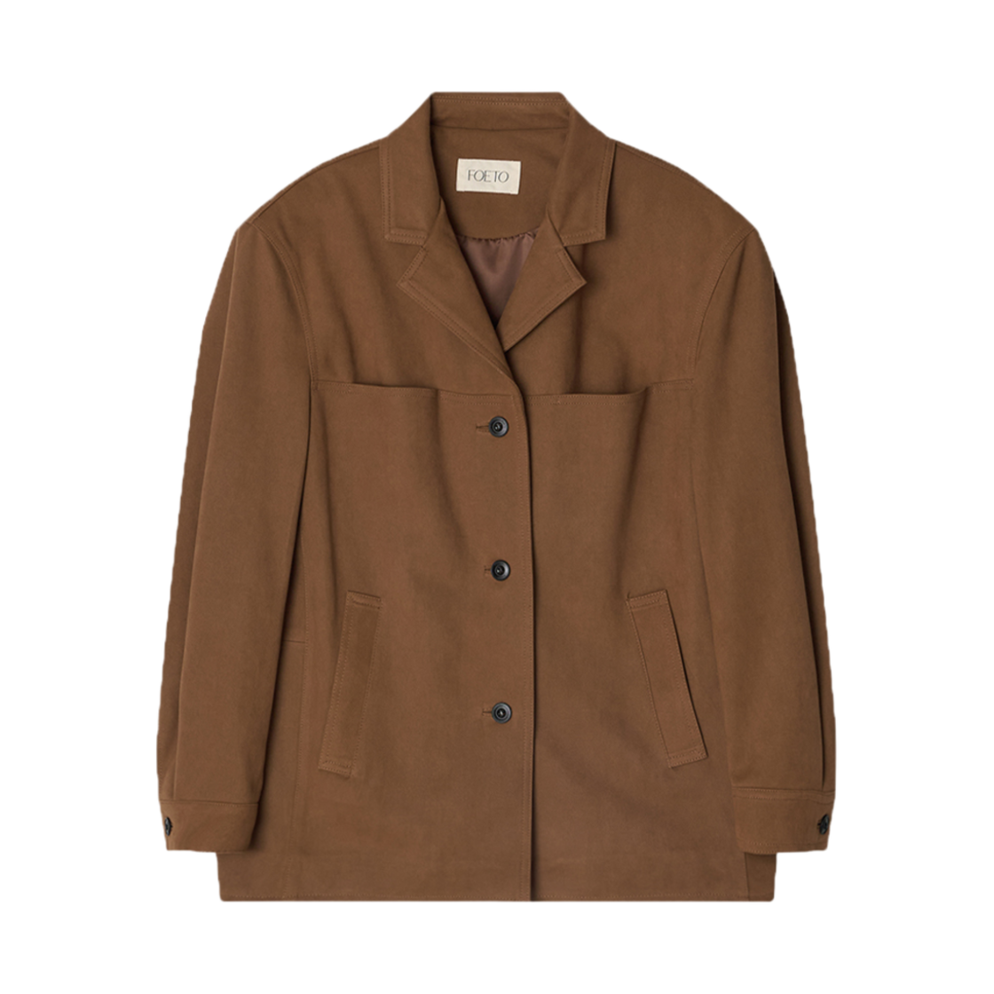 FOETO_266 FOETO Vintage Suede Jacket Camel