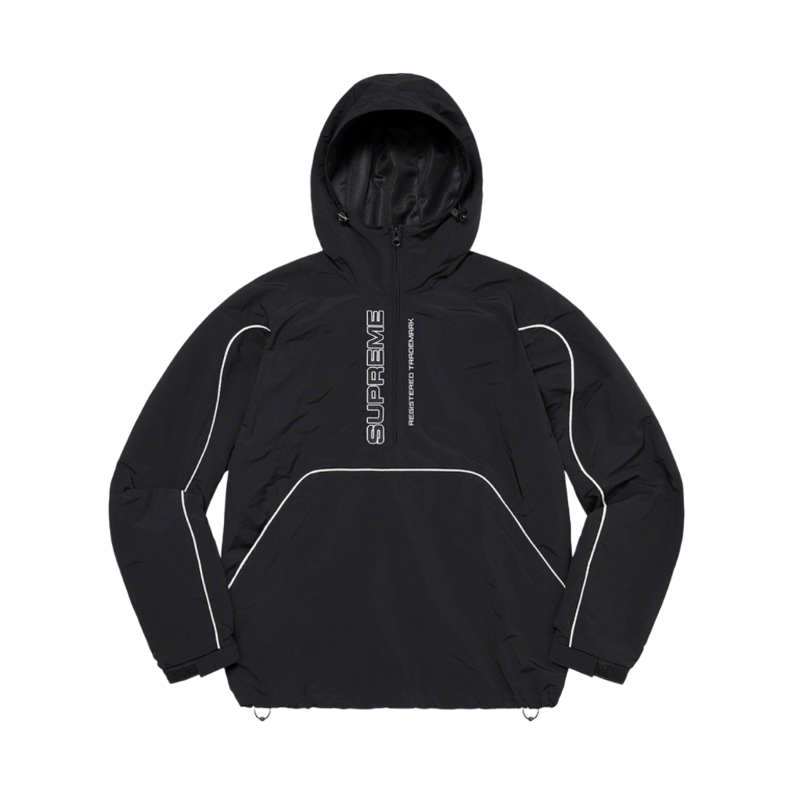 슈프림 패널드 하프 집 풀오버 블랙 - 22FW(Supreme Paneled Half Zip Pullover Black - 22FW) - 1