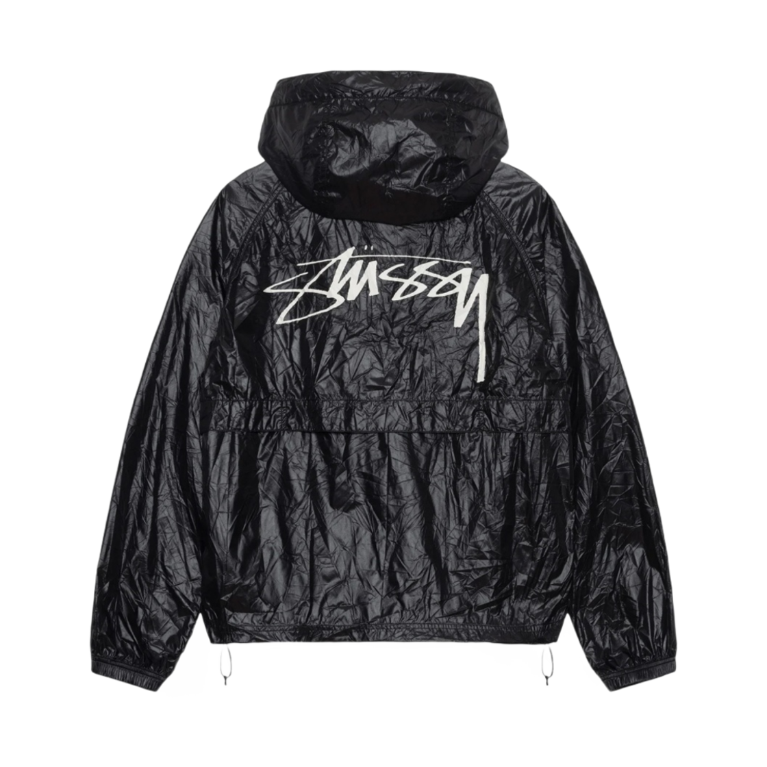 스투시 비치 쉘 링클 나일론 자켓 블랙 | Stussy | KREAM