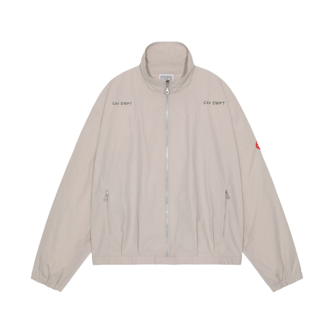 카브엠트 스탠드 칼라 나일론 집업 자켓 베이지 - 23FW