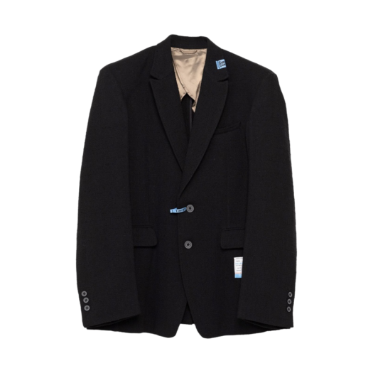 Maison Mihara Yasuhiro Bouclette Check Jacket Black