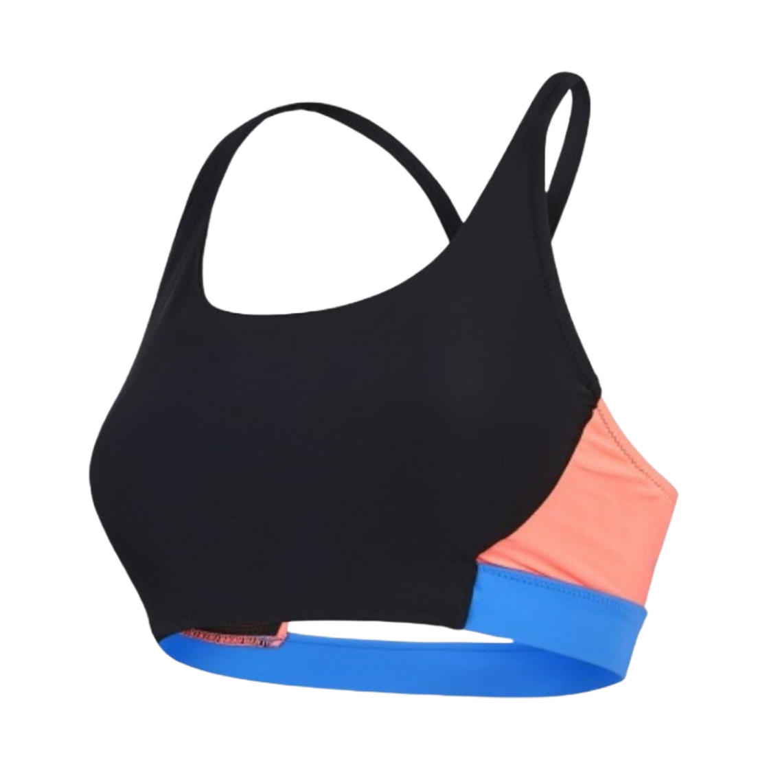 (W) 스피도 컬러블록 탑 블랙 - 아시안 핏((W) Speedo Colorblock Top Black - Asian Fit)