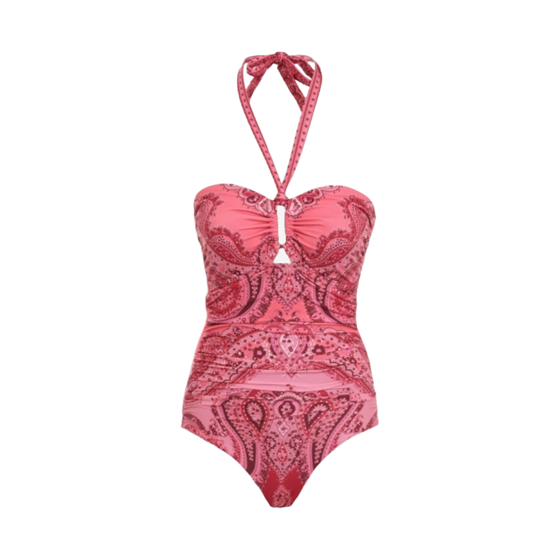 (W) 짐머만 세퍼레이트 스컬프트 와이드 링크 원피스 스윔수트 베리 페이즐리((W) Zimmermann Separates Sculpt Wide Link One-Piece Swimsuit Berry Paisley)