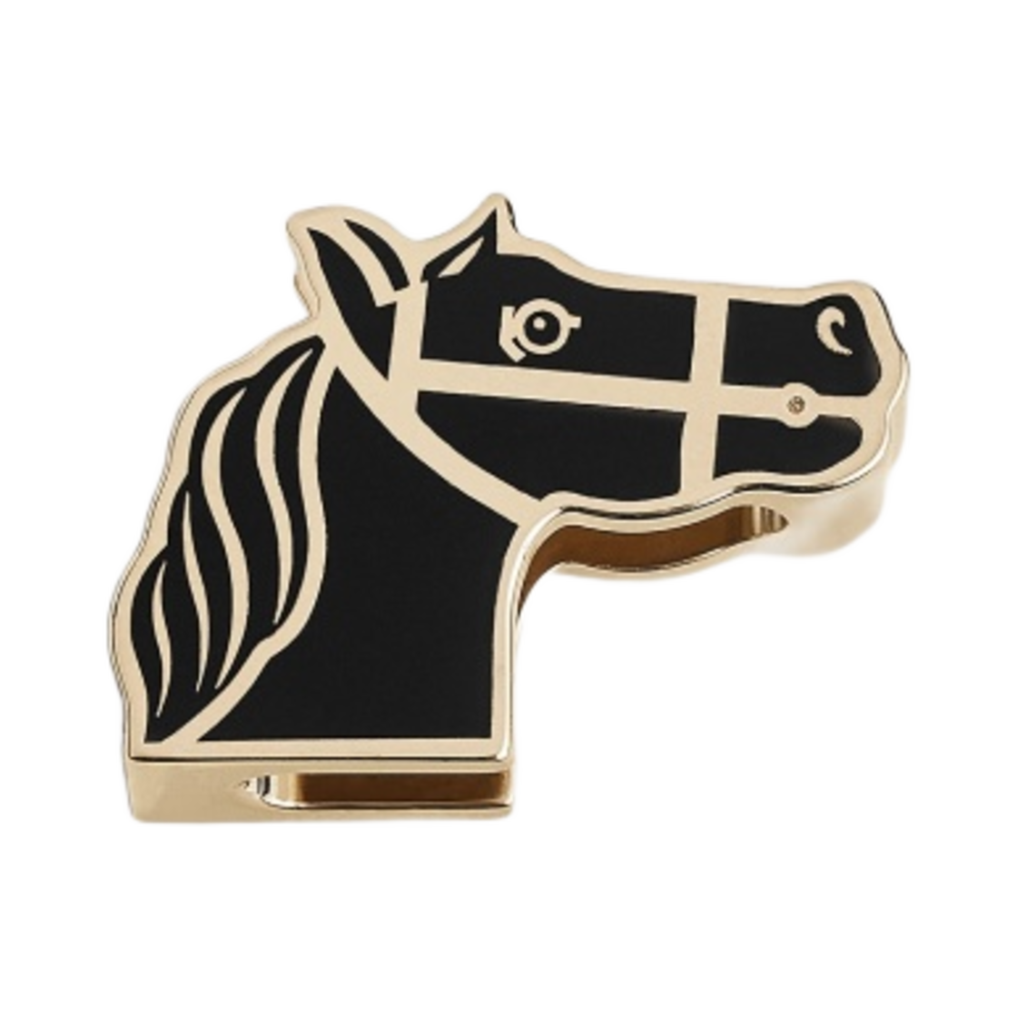 에르메스 콰드리지 트윌리 링 래커드 페르마브라스 누아(Hermes Quadrige Twilly Ring Lacquered Permabrass Noir) - 1