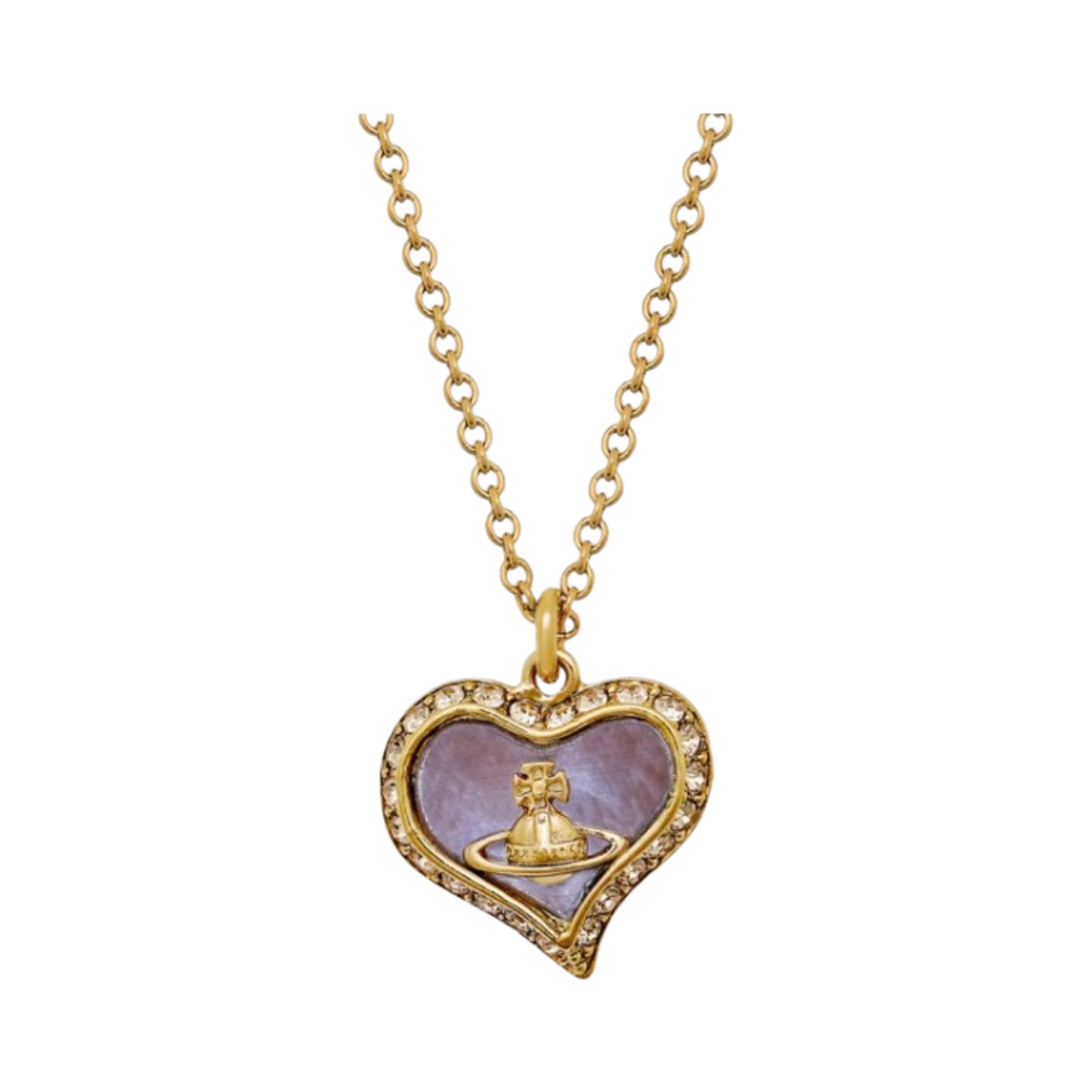 비비안 웨스트우드 페트라 네클리스 골드 라벤더