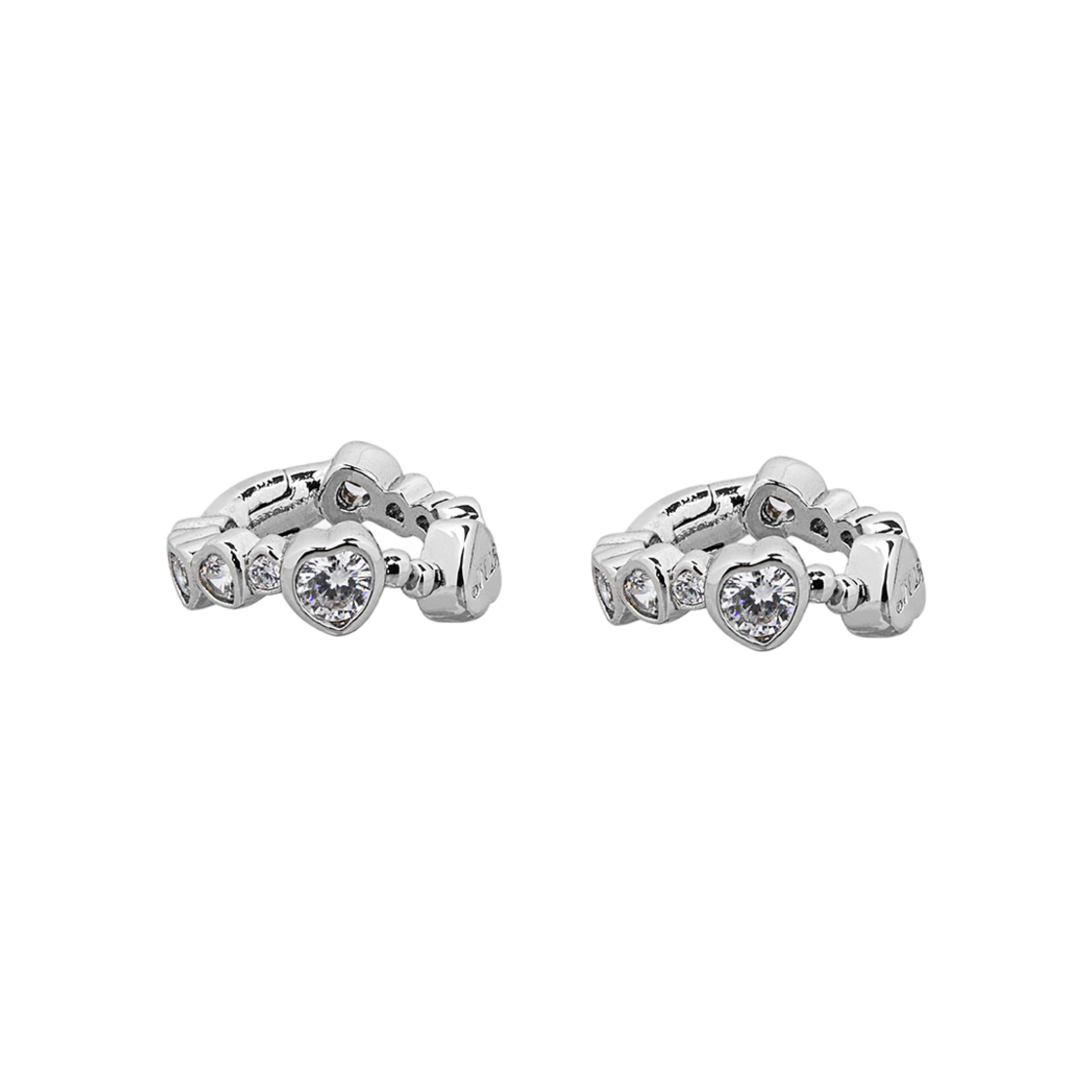 NO558S Sentiments No.558 Heart Cubic Spring Earcuff Silver