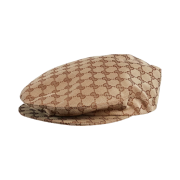 Gucci Original GG Canvas Flat Cap Beige Dark Brown
