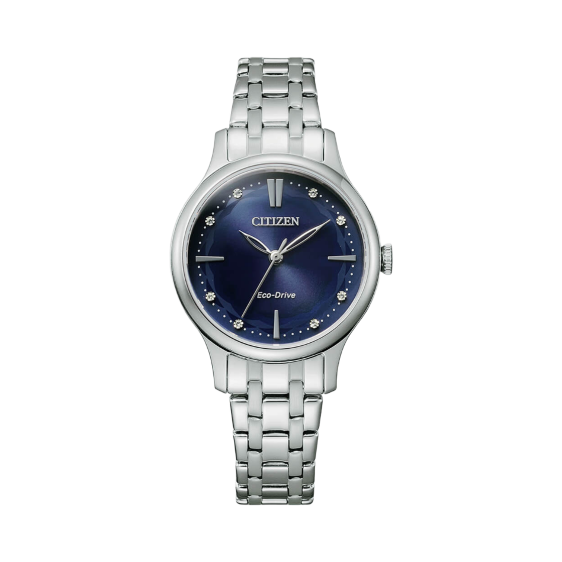 시티즌 에코드라이브 30.5mm 스테인리스 스틸 다크 블루 실버(Citizen Eco-Drive Lady 30.5mm Stainless Steel Dark Blue Silver) - 1