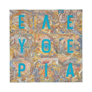 (W) Hermes Eleftheria Scarf 90 Ocre Bleu Cobalt Beige Rose