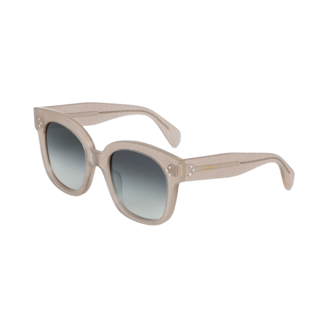 (W) 셀린느 오버사이즈 S002 선글라스 아세테이트 실버 글리터((W) Celine Oversized S002 Sunglasses in Acetate Silver Glitter) - 2
