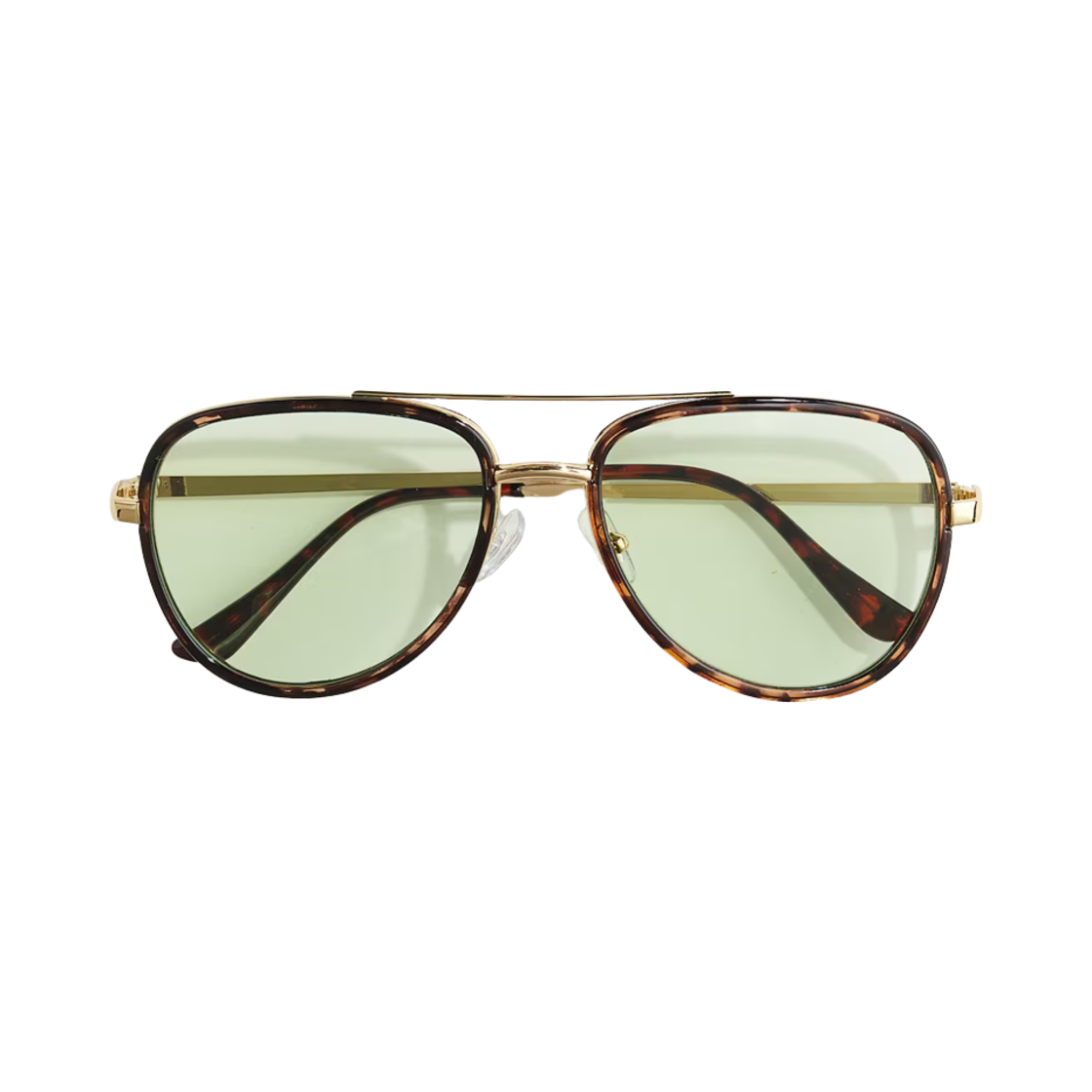 1223070004 H&M Sunglasses Dark Brown Light Green