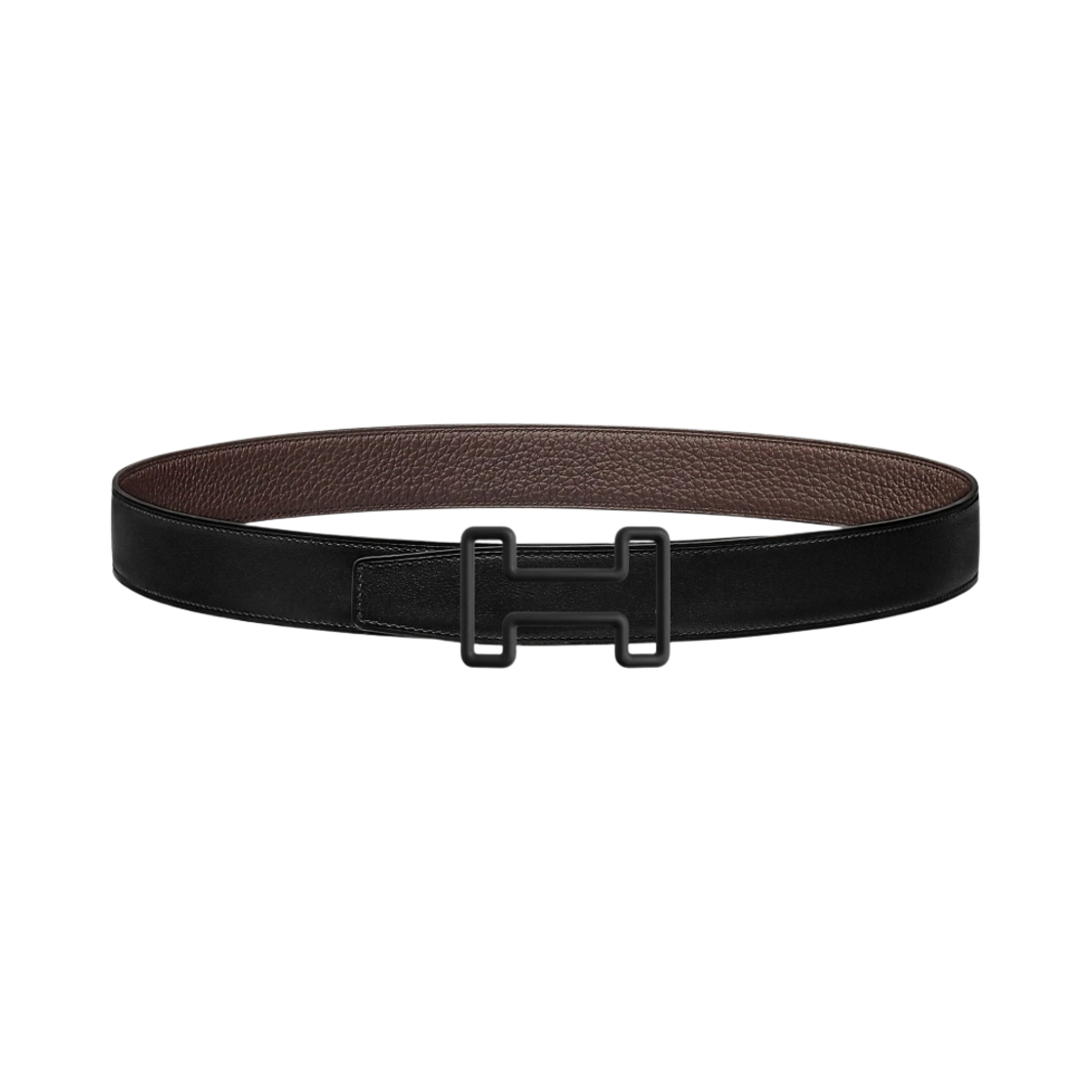 에르메스 투나잇 컬러 벨트 버클 & 리버서블 가죽 스트랩 32mm & 누아 누아 쇼꼴라(Hermes Tonight Color Belt Buckle & Reversible Leather Strap 32mm & Noir Noir Chocolat) - 1