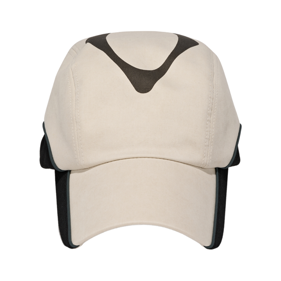 미스치프 롬버스 코튼 캠프 캡 베이지 블랙(Mischief Rhombus Cotton Camp Cap Beige Black)