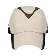 Mischief Rhombus Cotton Camp Cap Beige Black