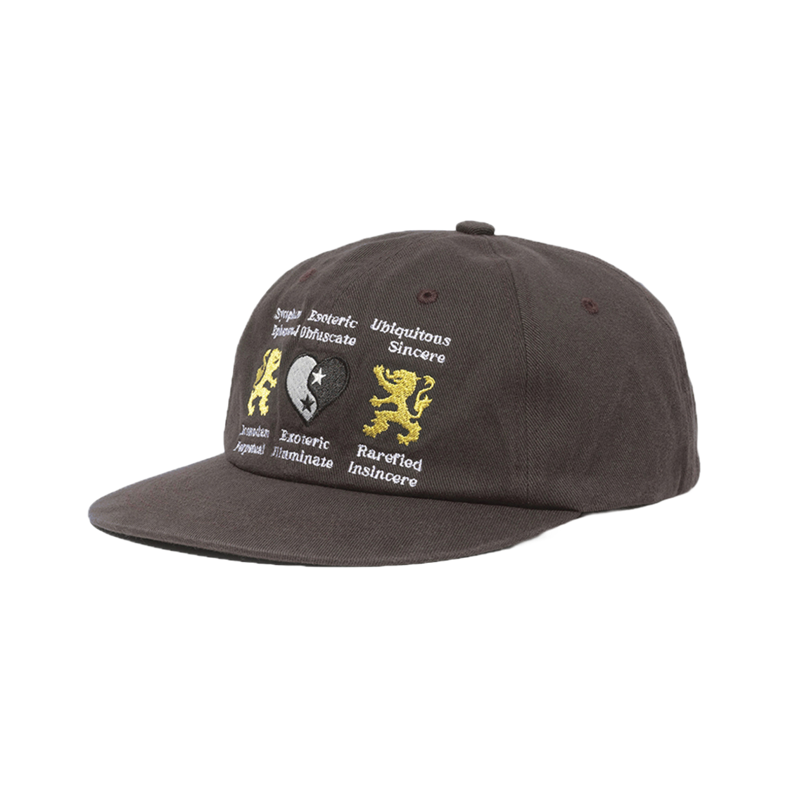 FAS030 FASTLE Lion Heart Washed Cap Brown