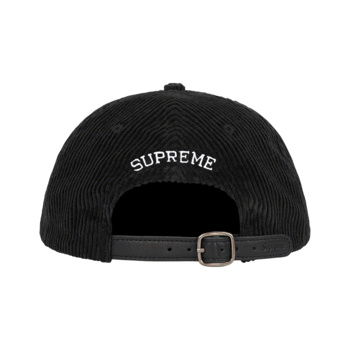 슈프림 스크립트 코듀로이 6-패널 캡 블랙 - 22FW(Supreme Script Corduroy 6-Panel Black - 22FW) - 2