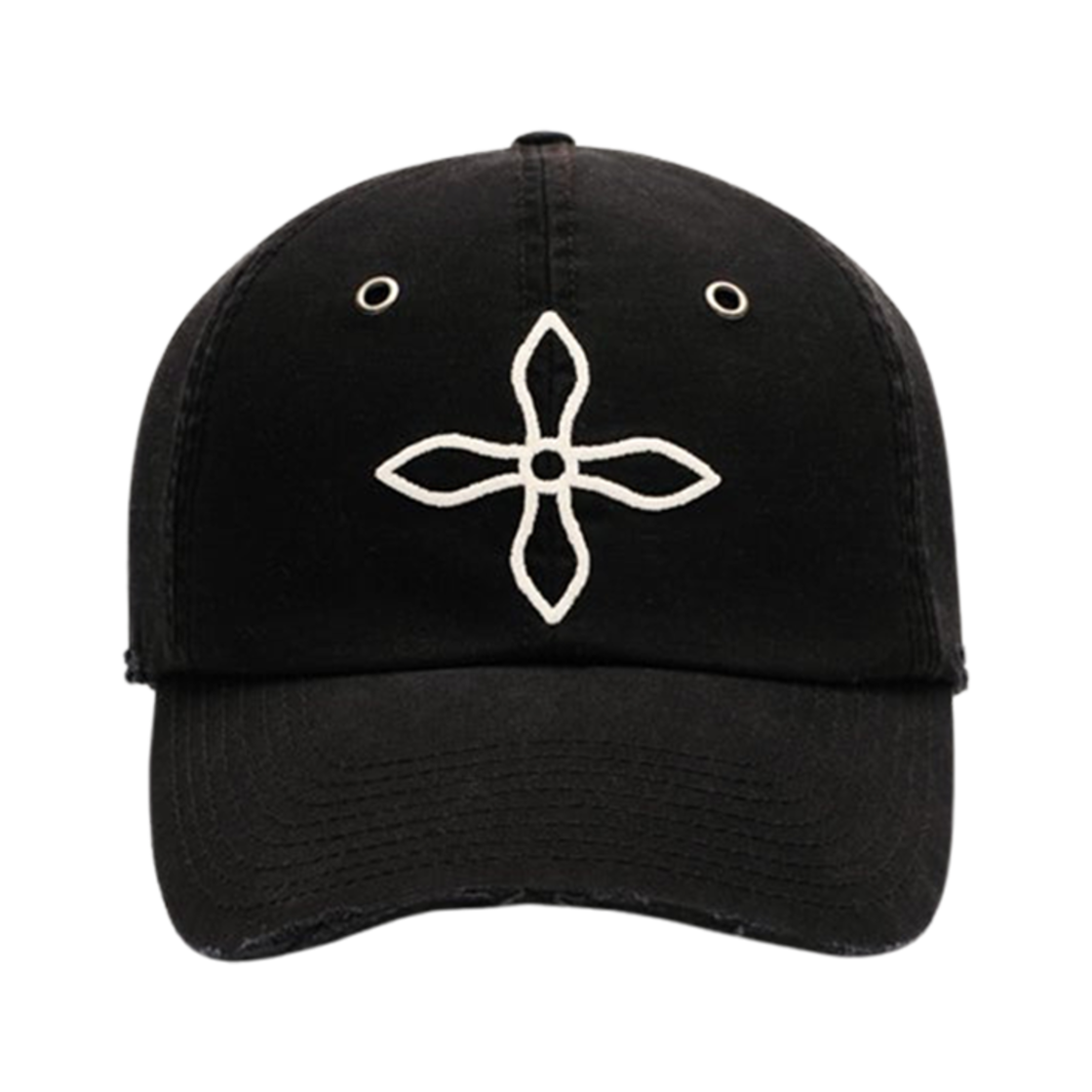 (W) 에스엠에프케이 컴퍼스 크로스 워크웨어 베이스볼 캡 블랙((W) SMFK Compass Cross Workwear Baseball Cap Black) - 2
