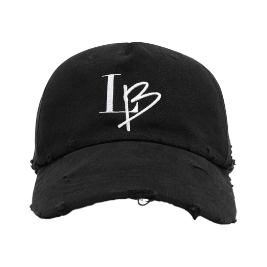 LB202411C1 Libilly LB Logo Grunge Oversized Ball cap