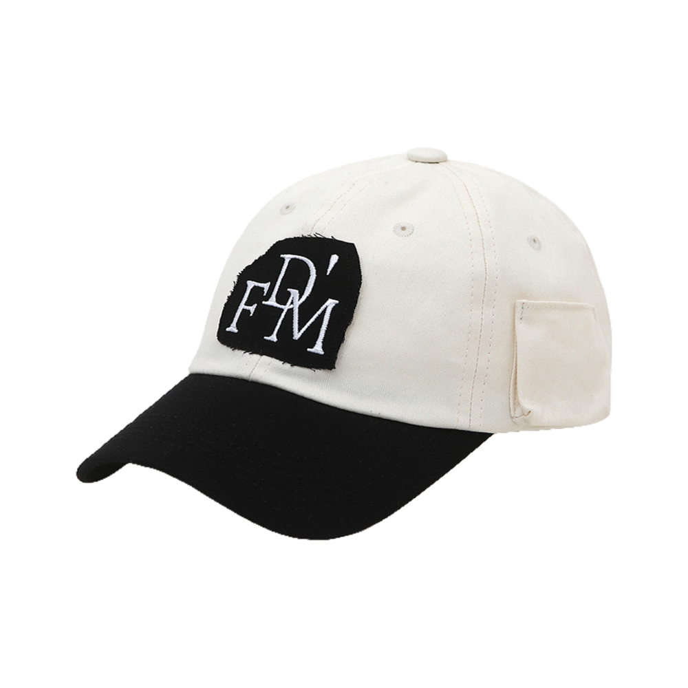 돈포겟미 투톤 패치 볼캡 블랙(DONTFORGETME Two Tone Patch Strap Black)
